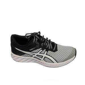Asics Womensb Ortholite Fuzex Lyte 2 Running Shoes Black Gray T769N Lace Up